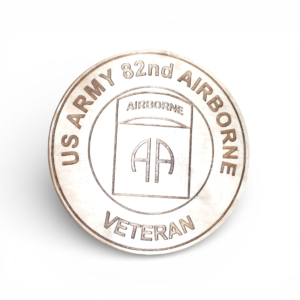 Custom Military Badge Round Wall Sign – 6 Inch Personalized Veteran Display